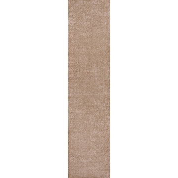 Haze Solid Low-pile Area Rug Beige